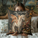 Recherche de licorne magique coussins Jeune fille