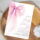 Recherche de bow baby shower invitations Aquarelle