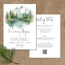 Recherche de montagne mariage invitations Bohème
