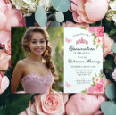 Recherche de floral quinceanera invitations Élégant