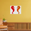 Recherche de hippocampe coloré posters Océan