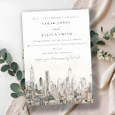 Recherche de new york skyline invitations Aquarelle