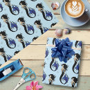 Recherche de style nautique papier cadeau Bleu
