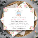 Recherche de watercolor floral baby shower invitations Élégant