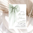 Recherche de sage green bridal shower invitations Vert sauge