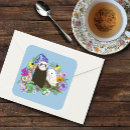 Recherche de furet mignon autocollants Fleurs