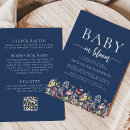 Recherche de qr code baby shower invitations Bébé en fleurs