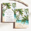 Recherche de tropicale 30ans anniversaire invitations Palmier