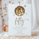 Recherche de gold 50th anniversaire invitations Élégant et moderne