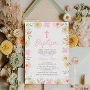 Recherche de moderne fille baptême invitations Aquarelle