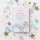Recherche de pastel unicorn anniversaire invitations Pour elle