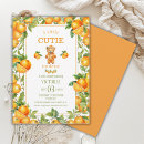 Recherche de cutie orange baby shower invitations Oranges
