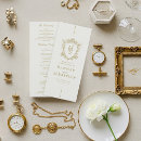 Recherche de vintage mariage programmes De cérémonie de élégant