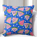 Recherche de tranches de pastèque coussins Motif