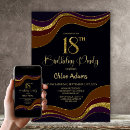 Recherche de anniversaire 18 ans cartes invitations Noir