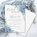 Recherche de blue flowers bridal shower invitations Élégant