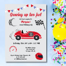 Recherche de red race car invitations Deux fois plus vite