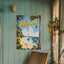 Recherche de plage palmier posters Rétro