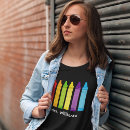 Recherche de crayon tshirts Couleurs arc en ciel
