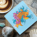 Recherche de fleur lotus de dessous de verres Bleu