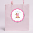 Recherche de point de chocolat autocollants Rose