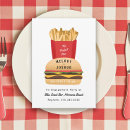 Recherche de hamburgers invitations Frites