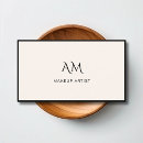 Recherche de monogramme moderne cartes visite Salon