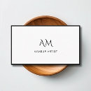 Recherche de monogramme moderne cartes visite Salon