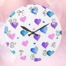Recherche de pois violet horloges Bleu