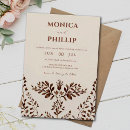 Recherche de leaves invitations Copper shades leaves