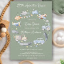 Recherche de voiture de jouet invitations Bleu