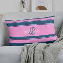 Recherche de bleu rose coussins Rayures