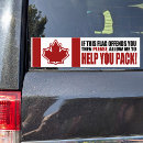 Recherche de le canada voiture autocollants Feuille