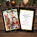 Recherche de gold foil noël invitations Simple