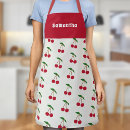 Recherche de couleur cerise tabliers Rouge