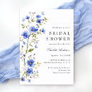 Recherche de royal blue bridal shower invitations Moderne