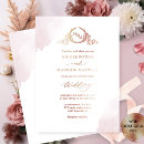 Recherche de rose gold mariage invitations Monogramme