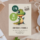 Recherche de dinosaures drôles invitations Enfants