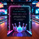 Recherche de glow bowling invitations Partie de bowling