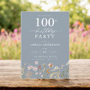 Recherche de dusty blue floral invitations Chic boho