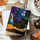Recherche de de chat cartes halloween Citrouilles