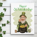Recherche de leprechauns cartes postales Irlandais