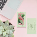 Recherche de flamant rose cartes visite Vert