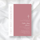 Recherche de première moderne petite communion invitations Fille