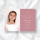 Recherche de première de croix rose petite communion invitations Jeune fille