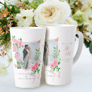 Recherche de pink bridal tasses Monogramme