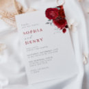 Recherche de écarlate invitations Romantique