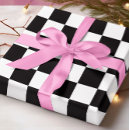 Recherche de damier noir et blanc papier cadeau Carrés