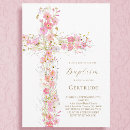 Recherche de croisé baptême invitations Élégant