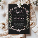 Recherche de rose noir baby shower invitations Pour elle
